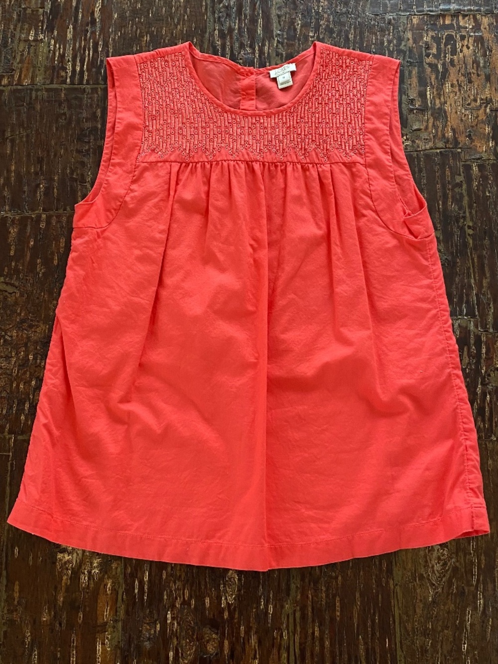 J Crew 100% cotton apricot top
